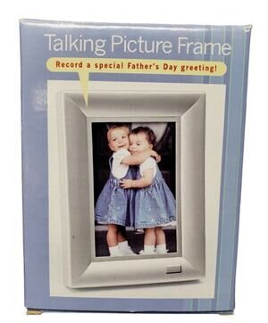 JCPenny's Talking Picture Vintage 3 1/2 x 5 Photo Frame Record Special Greetings